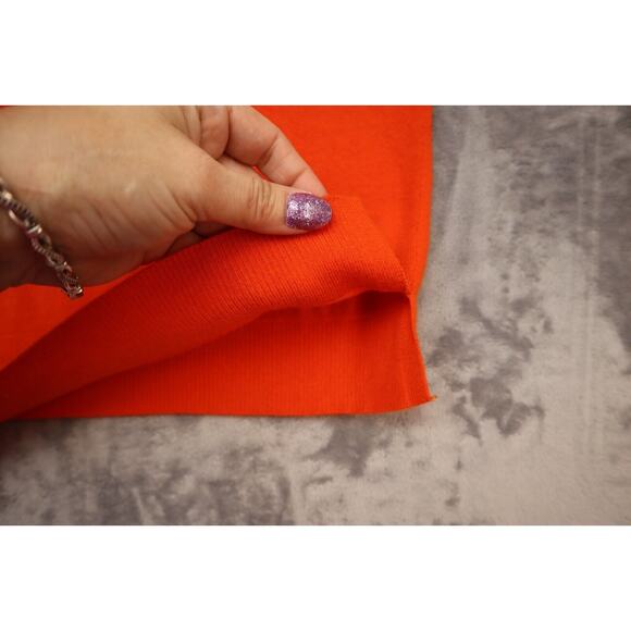 Chicos Womens Shirt 0 Orange Casual Lightweight Long Sleeve Plus Size Crewneck - Picture 11 of 16